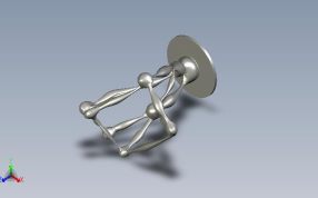 现代抽象雕塑轴测图