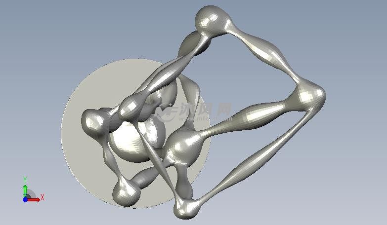 现代抽象雕塑俯视图