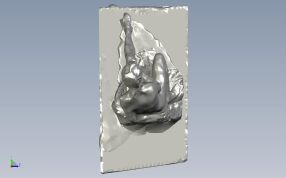 洗澡裸女雕像俯视图