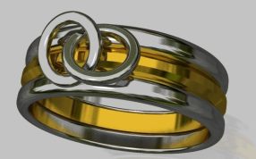 戒指保护环渲染图