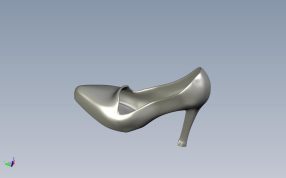 高跟鞋模型侧视图