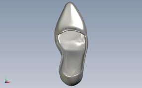 高跟鞋模型俯视图