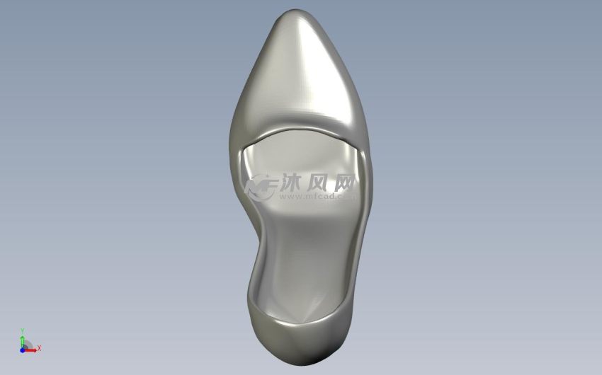 高跟鞋模型俯视图