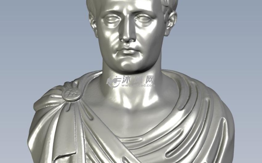 拿破仑雕塑正视图