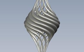 黄金吊坠正视图