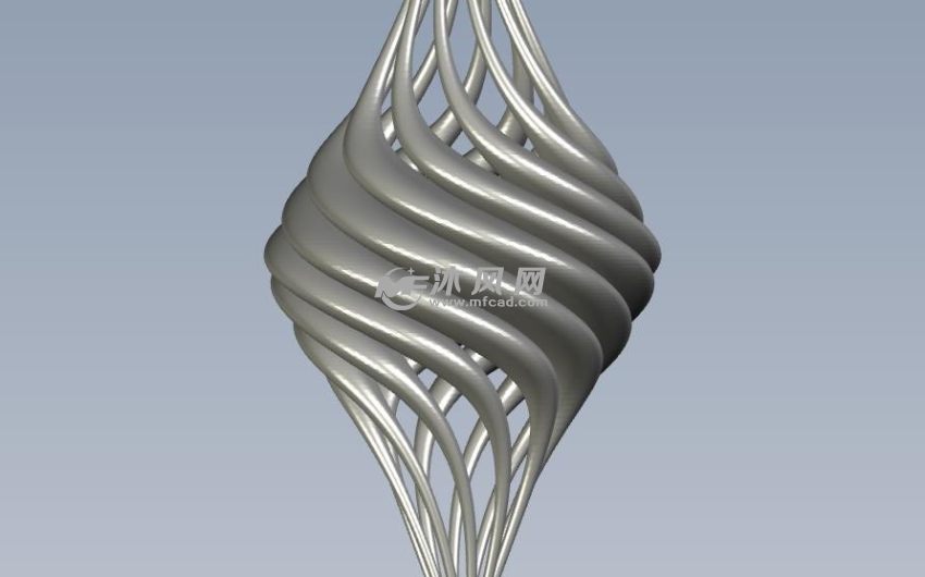 黄金吊坠正视图