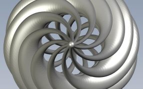 黄金吊坠俯视图