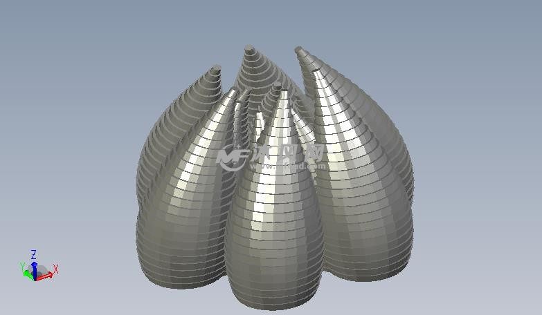 艺术品雕塑摆件正视图