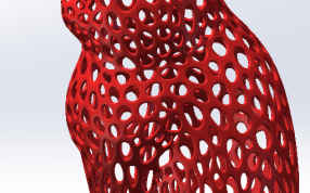 镂空小猫红色效果图