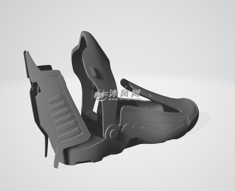 炫酷跑鞋轴测图