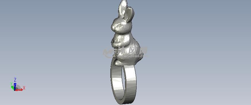 指环兔子轴测图