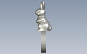 指环兔子侧视图