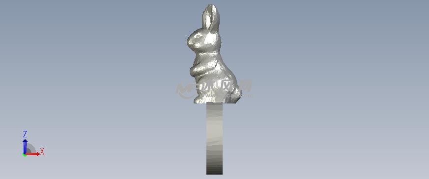 指环兔子侧视图