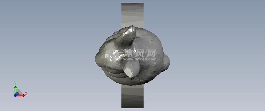 指环兔子俯视图