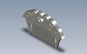 古典梳子模型轴测图