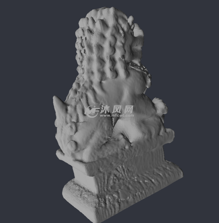 经典石狮子 后视图