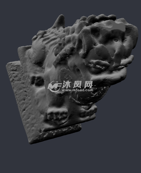 经典石狮子 俯视图