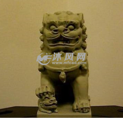 经典石狮子 上色