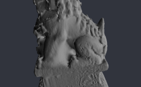 经典石狮子 侧视图