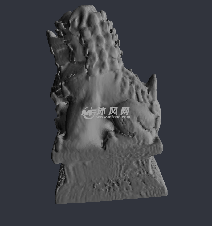 经典石狮子 侧视图