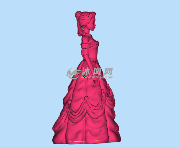 芭比娃娃侧视图