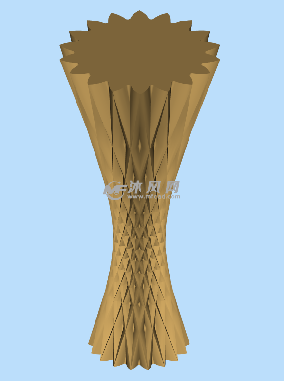 三角形花纹的花瓶