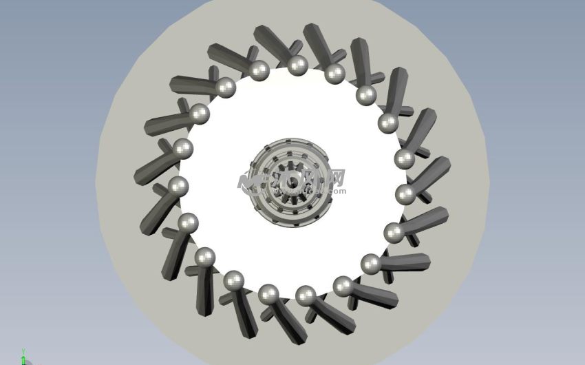 广州塔模型俯视图