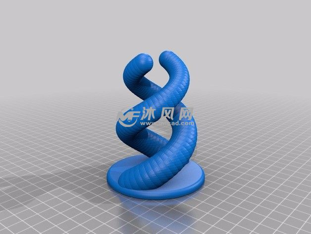 双螺旋笔架效果图