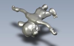 猴子造型轴测图