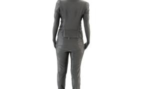 穿高跟鞋的女士后视图