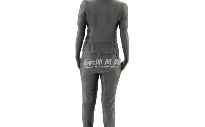 穿高跟鞋的女士后视图