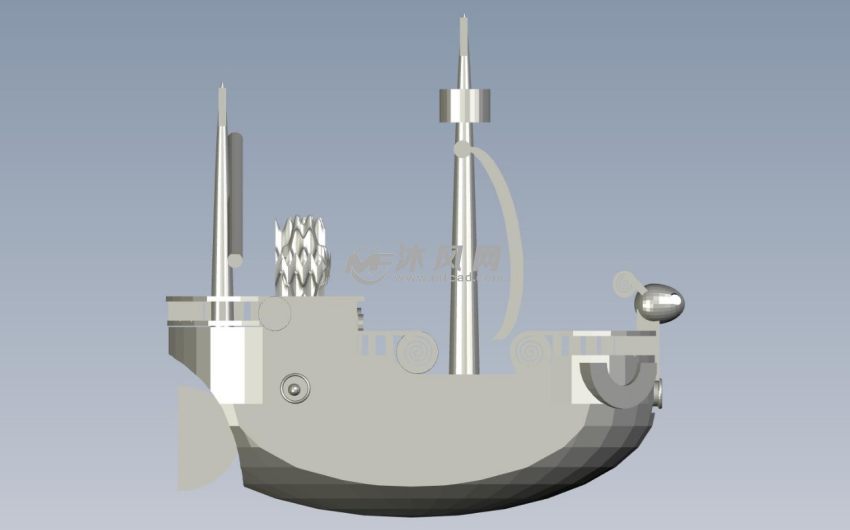 海贼王黄金梅丽号正视图
