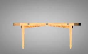 餐厅桌子左视图