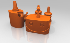 萌眼机器人模型图