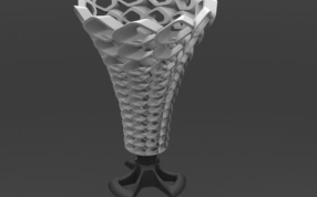 艺术灯罩侧视图