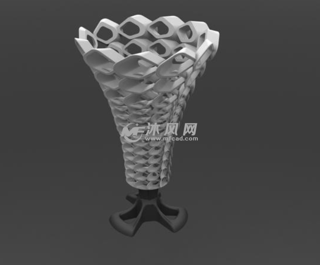 艺术灯罩侧视图