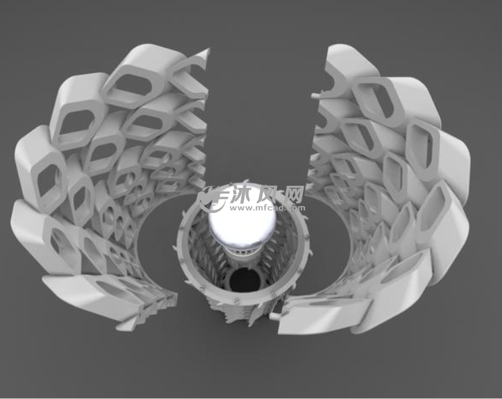 艺术灯罩俯视图