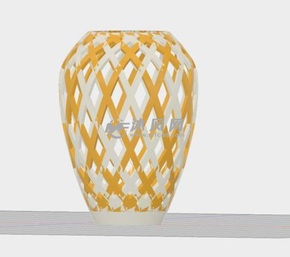 艺术花瓶模型图