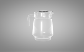 玻璃热水壶左视图