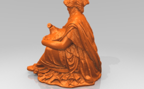 老妇人与花瓶渲染