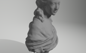 安妮玛丽路易丝胸像轴测图