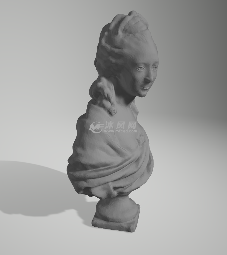 安妮玛丽路易丝胸像轴测图