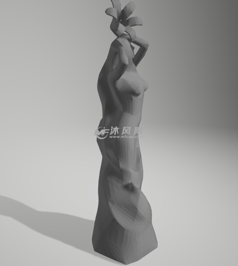 迪贝拉雕像轴测图