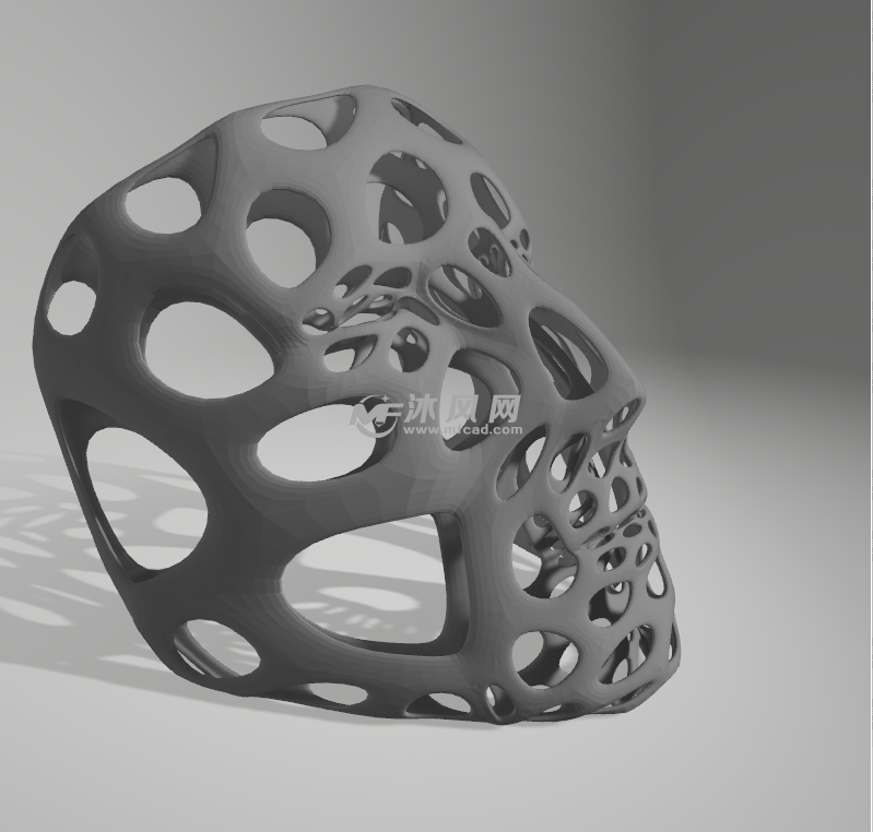 多边形面具轴测图