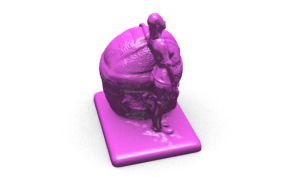 奥尔梅克巨头与美女轴测图