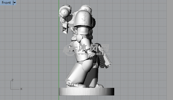 太空战士前视图