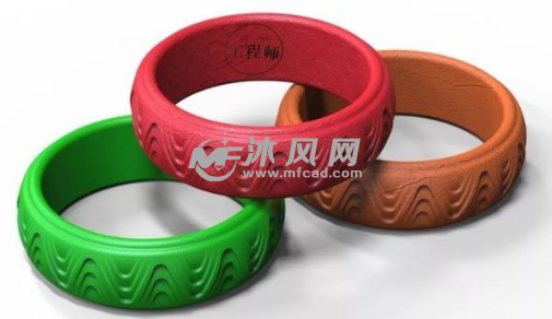 3D打印扳指首饰效果图