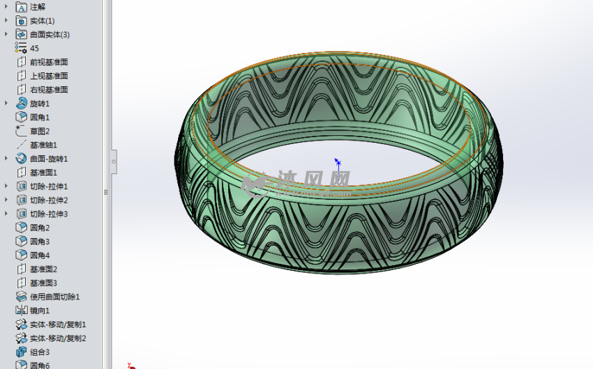 3D打印扳指首饰模型图