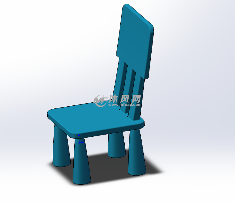 椅子侧视图