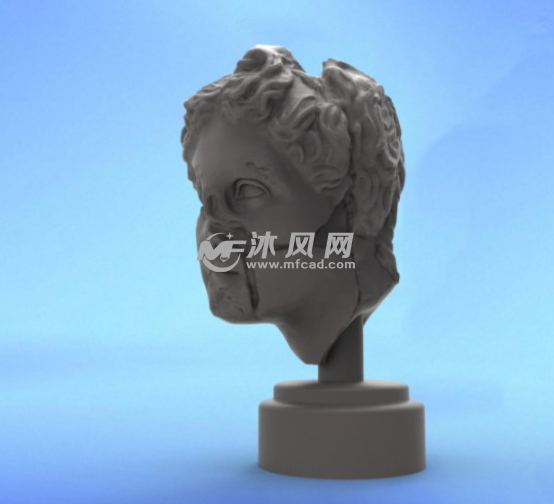 阿波罗头像侧视图